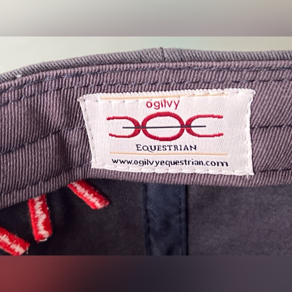 🐎Navy + 3D Red Raised Embroidery Cap | Ogilvy Equestrian | Adjustable - Picture 11 of 17